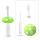 Cute Kids Baby Mushroom Shape Infant Soft Silicone Finger Toothbrush Teeth Massager Brush