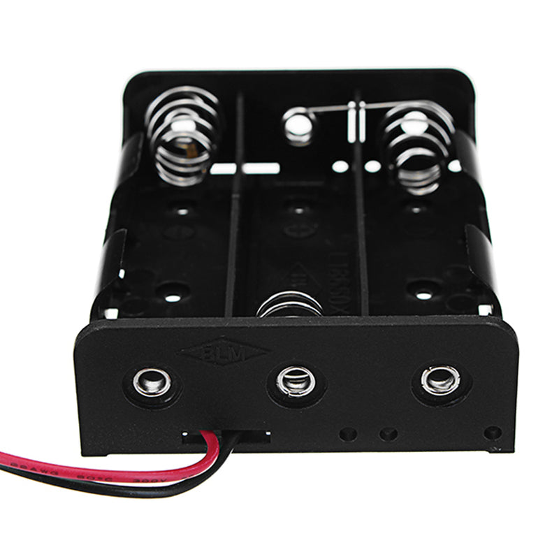 20pcs DC 11.1V 3 Slot 3 Series 18650 Battery Holder Box Case With 2 Leads And Spring
