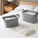 Felt Storage Basket Closet Toy Book Hamper Laundry Bag Shelf Box Desktop Organizer