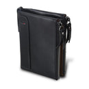 IPRee Men's Vintage RFID Blocking Wallet Genuine Leather ID Card Holder Coin Pocket Purse