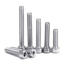 Suleve M4SH4 180Pcs M4 304 Stainless Steel Screw Hex Socket Cap Head 6-35mm Bolt Assortment Kit