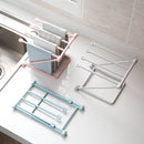 Creative Foldable Vertical Rags Towel Holder Hanger Rag Storage Table Storage Cup Racks