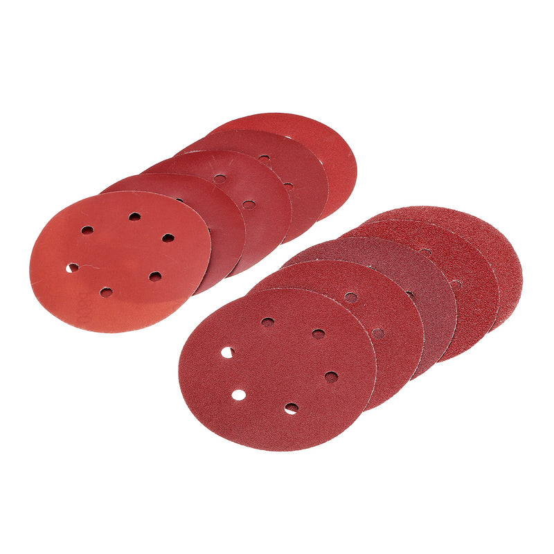 50pcs 150mm 6 Holes Sanding Disc 40-800 Grit Sand Paper Abrasive Tool