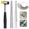 Ring Sizer Mandrel Jewelers Rubber Hammers Ring Mandrel Sizer with Ring Sizer Guage kits