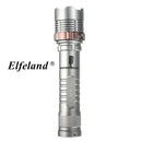 Tactical LED Flashlight 2500LM Rechargeable Zoomable T6 Torch 18650 Battery