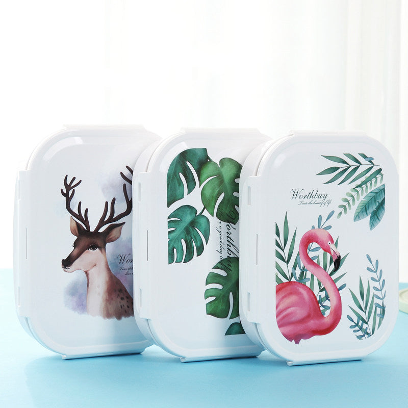 Microwavable Lunch Box 304 Stainless Steel Bento Box With Compartments School Office Food Container