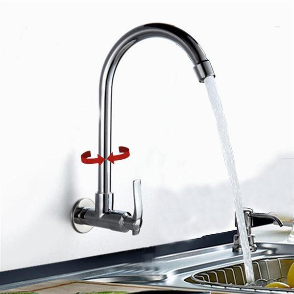 KCASA KC-SL3 360 Rotation Basin Faucets Wall Mounted For Bathroom Kitchen Basin Water Faucet