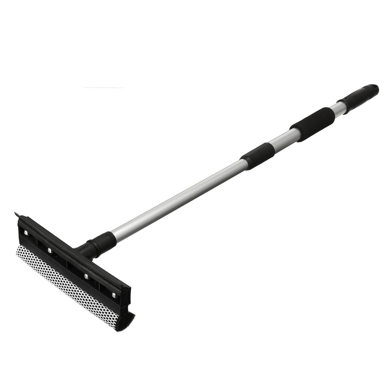 Telescopic Window Glass Cleaner Wiper Squeegee Sponge Washer Home Cleaning Brush
