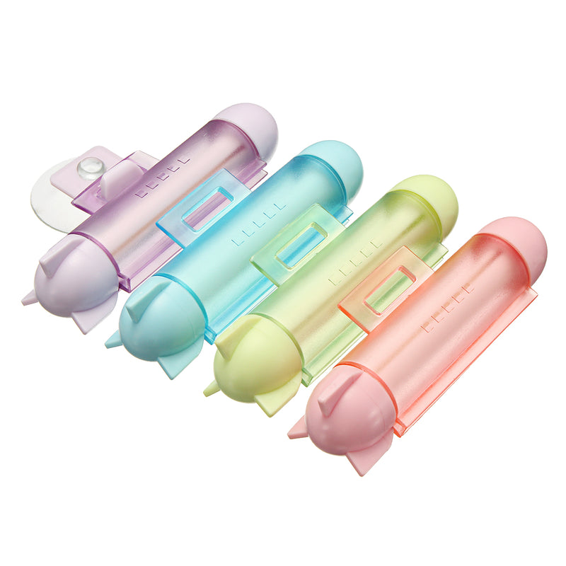 ABS Rolling Squeezer Toothpaste Dispenser Tube Partner Sucker Hanging Holder