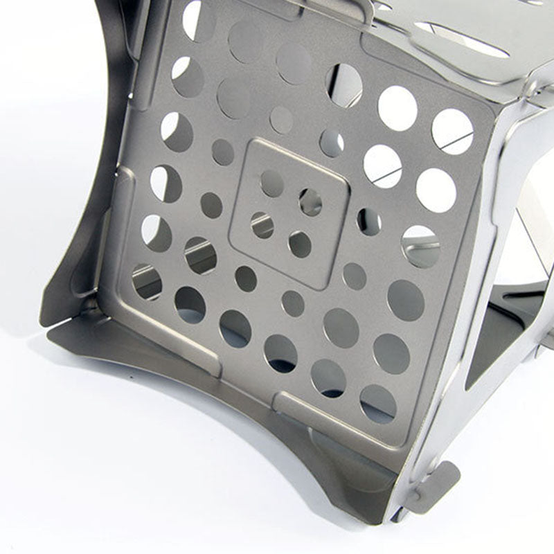 BBQ Camping Stove Portable Ultralight Titanium Wood Burning Cooking Stove Firewood Stove