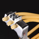 IPRee Outdoor Tactical Metal Slingshot Rubber Band Catapult Camping Game Sling Shot Kit