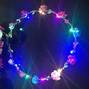 LED Flower Wreath Party Holiday Light Garland Headband Wedding Photography Gift