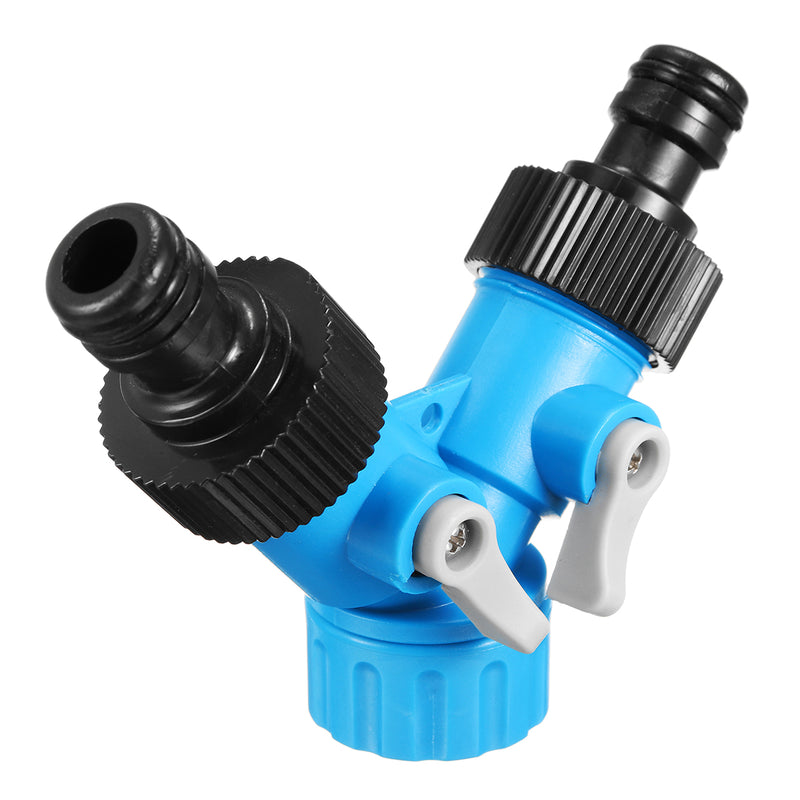 3/4 Inch Two Way Y Hose Pipe Garden Splitter Tap Connector Water Hose Pipe Connectors