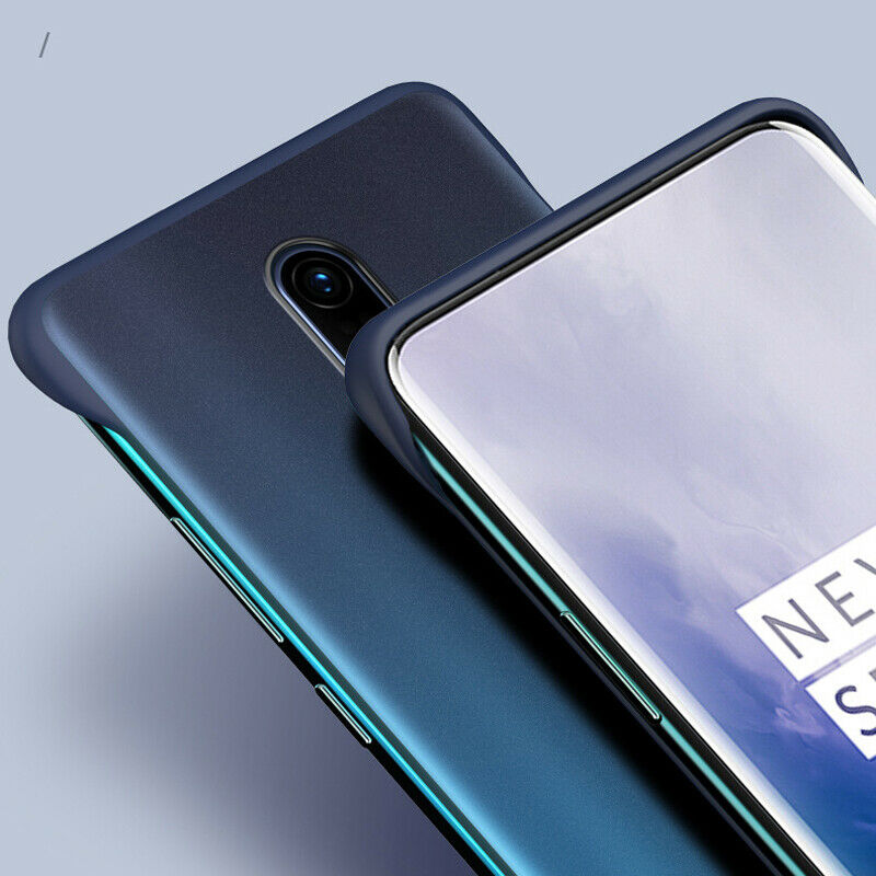 Bakeey Transparent Ultra Thin Anti Fall Matte Hard PC&Soft Edge With Finger Ring Protective Case For OnePlus 7
