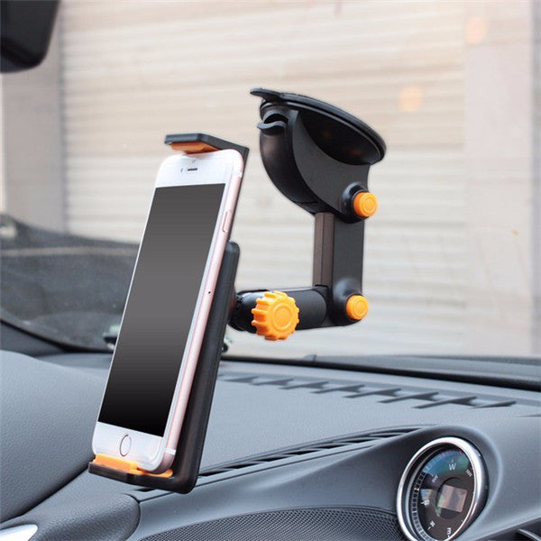 2-in-1 360 Scalable Car Dashboard Sucker Mount Holder Stand For Smartphone Tablet PC Navigator