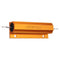 RX24 100W 50R 50RJ Metal Aluminum Case High Power Resistor Golden Metal Shell Case Heatsink Resistance Resistor