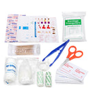 Green First Aid Kit With Bag SOS for Outdoor Camping Travelling Scissors Bandage Disposable Gloves