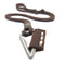 Vintage Statement Necklace Triangle Pendant Mens Punk Leather Long Necklace Unisex Jewelry