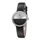 SHENGKE SK K9016 Fashion Double Color Creative Dial Leather Strap Couple Watch Quartz watch