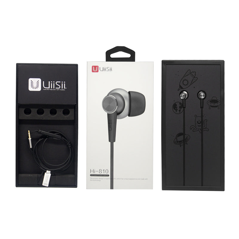 UiiSii Hi810 Stereo In-Ear Earphone Noise isolating Earbud Wired Headset Bass Earphone with Mic