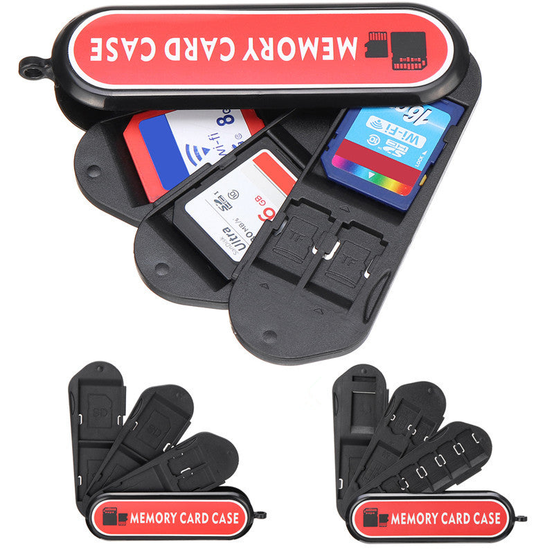 Universal Portable Large Capacity Memory Card TF Card SIM Card Collection Case Storage Box