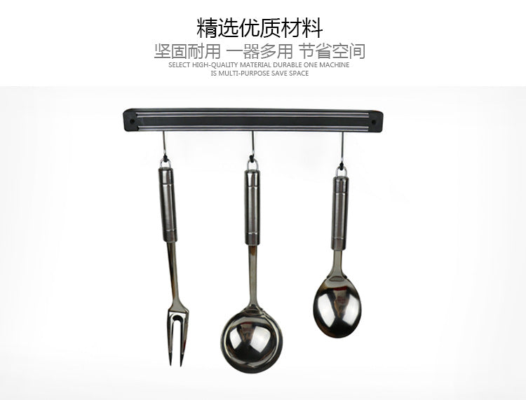 Cross-border dedicated kitchen wall hanging magnetic hooks holder strong kitchen chopper storage rack magnetic strip kitchen tools