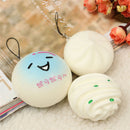 10PCS Medium 7CM Random Squishy Toy Soft Panda/Bread/Cake/Buns/Macaroon Phone Straps