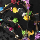 LED Flower Wreath Party Holiday Light Garland Headband Wedding Photography Gift