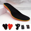 Electric Heated Shoe Insole Rechargeable 35-40 Code Cuttable Heating Shoes Pad Insloles Winter Warmer
