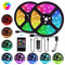 10M SMD5050 Music Control Waterproof RGB 300LED Strip Light Bar Lamp+20Keys Remote Control+Power Adapter DC12V