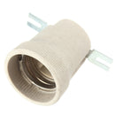E27 Ceramic Lamp Holder Socket Fittings Screw Bulb Adapter Straight Elbow Shape