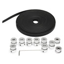 8pcs GT2 16T Bore 5mm Timing Pulley with 5m Belt and Tensioner