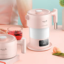 Deerma DEM-F300 100-240V Pink Digital Screen Folding Portable Electric Kettle for Travel