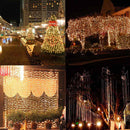3M 10W 300LED 8 Modes Window Curtain Icicle String Fairy Holiday Light Wedding Party US Plug AC110V
