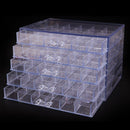 120 Grids Desktop Nail Tips Jewelry Storage Box Rhinestones Bead Container Holder