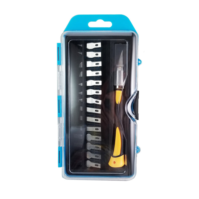 Sender Asia Multi-Purpose Precision Carving Tool Set Anti Slip Rubber Handle Cutting Blade Set Cutter for Craft Hobby DIY Work