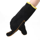 35cm Heavy Duty Black MIG Welding Gloves Gauntlets Welders Leather Thicken Glove