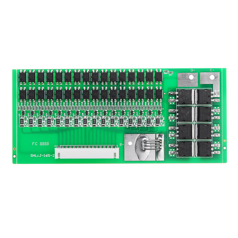 48V 30A 16 Cell LiFePo4 Lithium Iron Battery BMS Balancing Protection Board