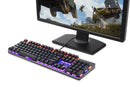 Motospeed K73 104 Keys Wired Mixed Light Mechanical Keyboard with RGB Custom Light for Desktop Laptop