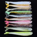 Proberos 10Pcs False Baits Fishing Lures 8.9cm Classic Soft Fishing Baits