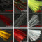 ZANLURE 150PCS 18Colors Lure Tying Making With Crystal Flash Fly Tying Material
