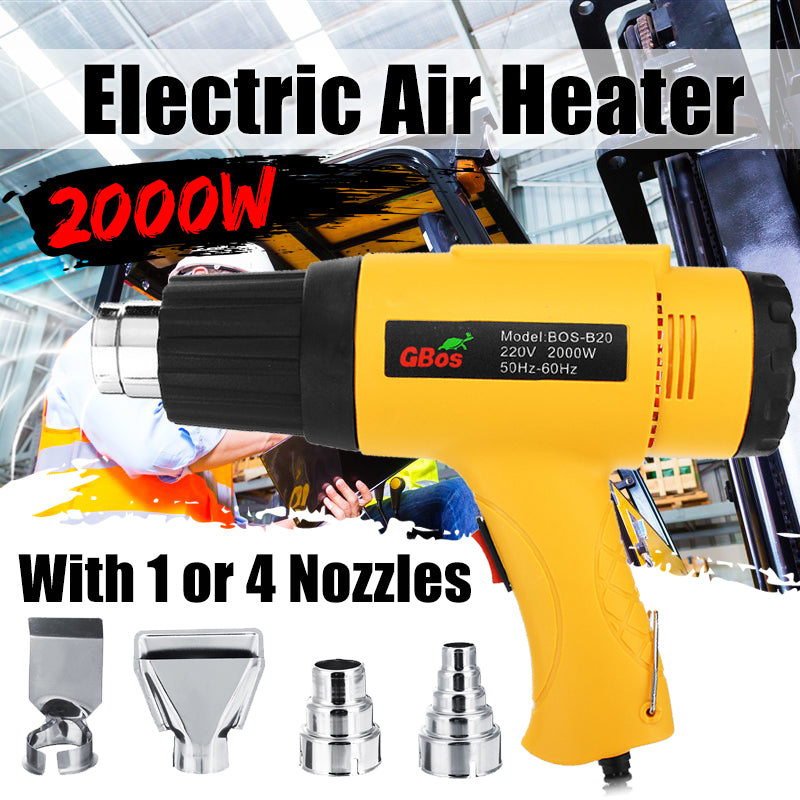 2000W 220V Handheld  Hot Air Tool Electric Hot Air Heater with Nozzle