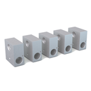 Anet 5Pcs Teflon Throat Tube + 5Pcs 0.4mm Nozzle + 5Pcs Aluminium Heating Block 3D Printer Part Set