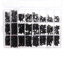 Suleve MXCH8 1080Pcs M2 M3 M4 Hex Socket Cap Head Screw Carbon Steel 12.9 Grade Bolt Nut Assortment Kit 4-30mm