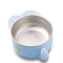 RUSHAN L-SCJ001 Happyduck 5PCS Baby Insulation Tableware Set Kids Bowl Spoon Fork Salad Bowl Milk Cup