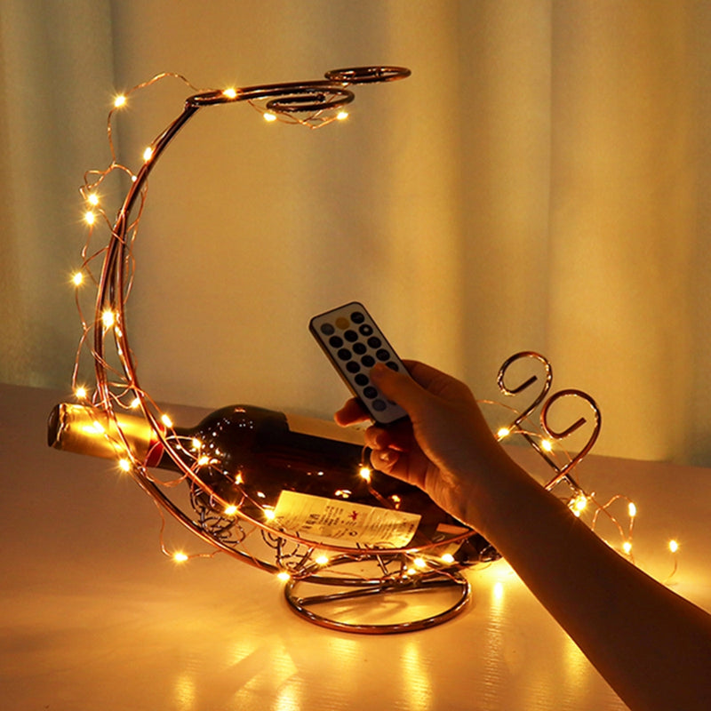 USB Rechargeable 5M 50LED Copper Wire String Light Waterproof for Wedding Party Christmas DC5V+Remote Control