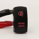 Car Boat Marine Waterproof Dual Red 5 Pins LED Light RV Laser Rocker On-Off Driving Switch