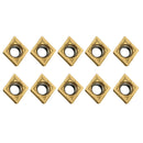 10Pcs CCMT09T304 CCMT32.5 Carbide Inserts for Lathe SCLCR Turning Tool