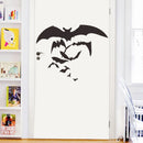 Miico FX3040 Halloween Sticker Creative Wall Sticker Bat Pattern Removable Sticker For Room Decoration