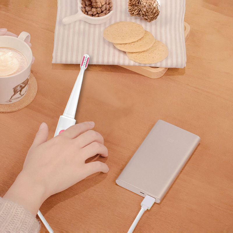 Borui BR-Z1 USB Wireless Ultrasonic Electric Toothbrush Oral Hygiene Rechargeable Sonic Automatic To